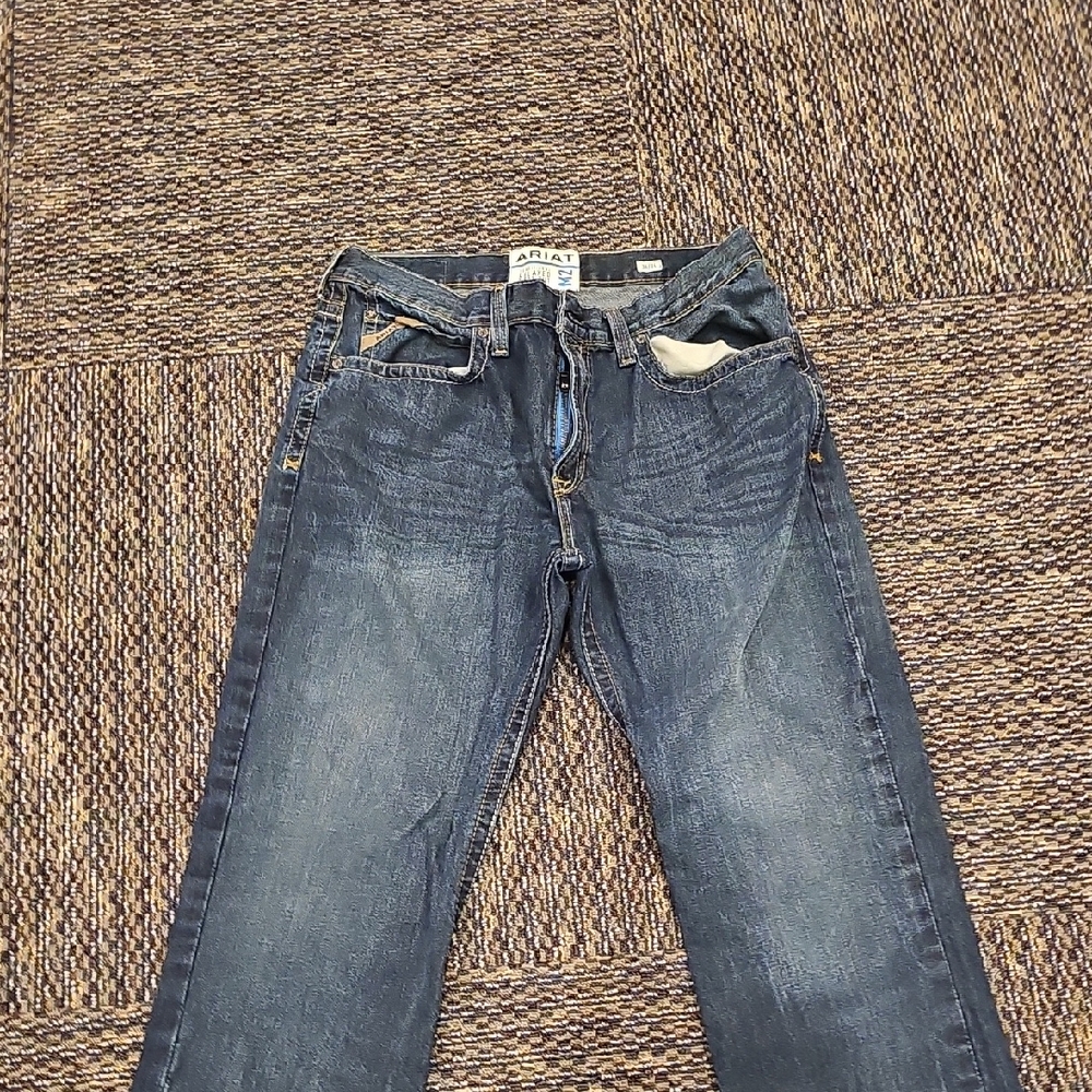 Ariat Men's M2 Dark Blue Relaxed  Boot Cut Jeans 34x34